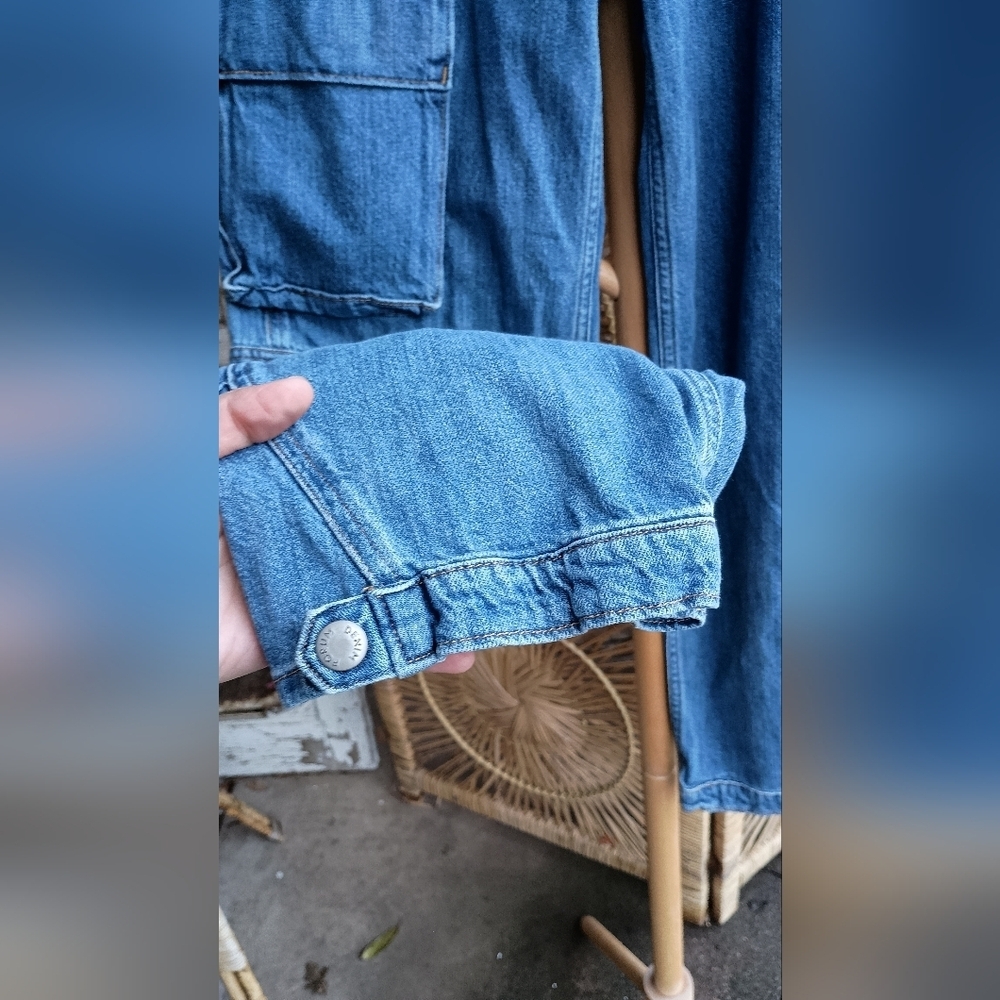 Denim Forum Artizia Blue Denim Cargo Pants_23 - Picture 3 of 7